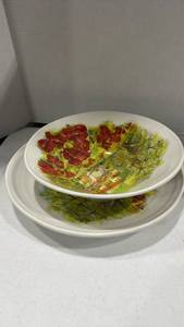 lot 2034 image: Serving platter and bowl