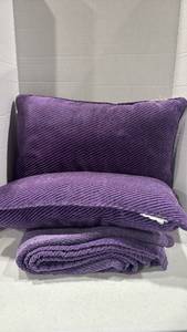 lot 2035 image: Throw pillows and blanket