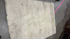 lot 2408 image: Casual elegance Beige Shag Area Rug 5x7