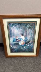 lot 2504 image: Victorian framed print 23x18.5
