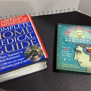 lot 4032 image: Home Medical guide and supercharge memory books