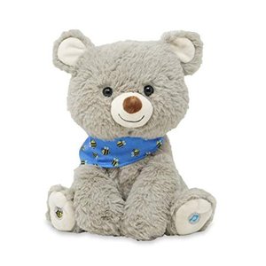 lot 261 image: Cuddle Barn My Bear Coby - Animated Bear Cub Stuffed Animal  11  Gray Singing Plush Toy
