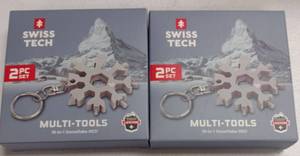 lot 310 image: Swiss Tech Snowflake Multi-Tool Keychain Set
