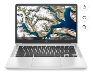 lot 510 image: HP Chromebook 14a-na0150nr 14 HD Touch, Celeron N4020 DC, 4GB RAM, 32GB eMMC, Chrome, 4A4Z5UA#ABA