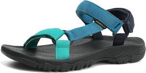 lot 603 image: Size 7 Mens Sport Hiking Sandals EVA Foam Midsole Outdoor With Arch Support Beach Water Shoes