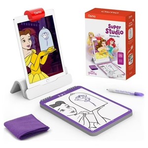 lot 615 image: Osmo - Super Studio Disney Princess Starter Kit for iPad, Ages 5-11, Sketchbook, 100 Cartoon Drawings, Disney Drawings, Drawing Games, Disney Toys, Kids Art, Erasable Drawing Board, Kid Learning Toys
