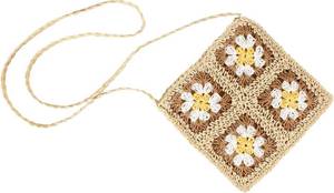 lot 3105 image: CHIC DIARY Women Straw Crossbody Bag Beach Purse Handmade Woven Shoulder Bag Boho Crochet Purse