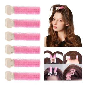 lot 3169 image: 6 Pcs Hair Root Clips Volumizing Hair Clips volume clips for roots, Fluffy Hair Volumizer Clips,instant hair volumizing clips for women DIY Hair Styling Tool (Pink)