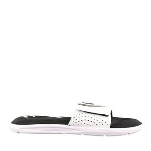 lot 3185 image: Under Armour Mens Ignite Vi Slide Sandal in White, Size 7 Medium