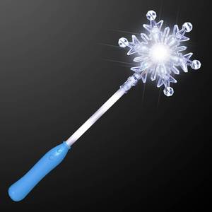 lot 3192 image: FlashingBlinkyLights Set of12 Light Up Frozen Snowflake Wands