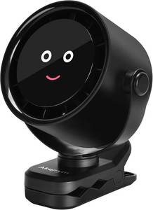 lot 3206 image: Akejrym Clip on Fan for Bed, Portable Fan for Travel, 360  Rotate Battery Operated Personal Fan, Digital display, stroller fan with 5 Speeds, For Home Office Stroller Camping - Black