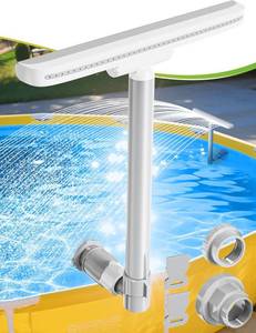 lot 3214 image: Pool Fountain-Integrated Spray Water Fountains for Above Ground and Inground Pools, 2-in-1 Adjustable Waterfall Pool Sprinkler Fountain, High-Pressure Swimming Pool Spray Fountains for Cooling, Grey