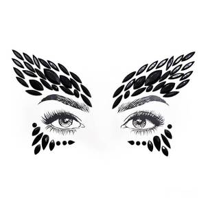 lot 3238 image: Halloween Cospaly Face Jewels Vampire Blood Costume Festival Face Gems Stick on Rhinestone Tattoo Stickers Pasties Self Adhesive Temporary Tattoos Fashion Jewelry for Party