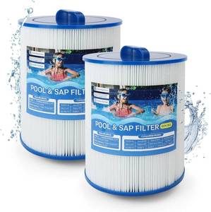 lot 3316 image: 2 Pack SPA Filter Cartridge 50 sq. ft. Pool Filter Cartridge 6CH-502, Replacement for 6CH-502, FC-0311, Master Deluxe M60506, Island Spas Series 06-0005-12, Magnum AR50, PAS502SV, PAS502SV-M, PAS50