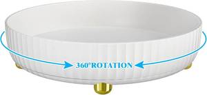 lot 3325 image: Bathroom Organizers and Storage, 3-Tier Medicine Organizer - Portable Medicine Cabinet with Leather Handle, White