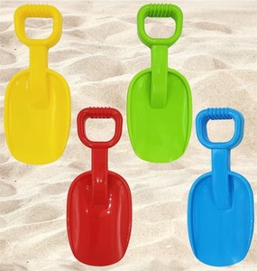 lot 3347 image: Chochkees Beach Sand Shovel Day Play Set, 10.5 Inch Shovel, Birthday Treats for Boys and Girls (4-Pack)