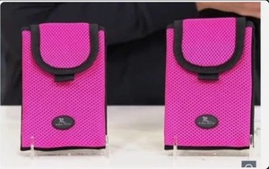 lot 3359 image: Buddy Pouch On the Go Phone BeltPouches Set of 2Pink Magnetic