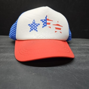 lot 3384 image: Stars America Snapback Merica Trucker Hat Red White Blue Patriotic Cap