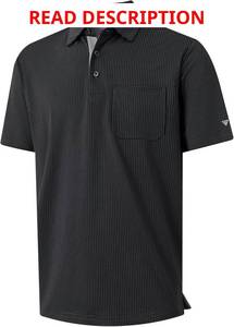 lot 3416 image: M MAELREG Mens Polo Shirts Short Sleeve Dry Fit Jacquard Performance Moisture Wicking Casual Pocket Golf Shirts for Men.Color is Brown Heather