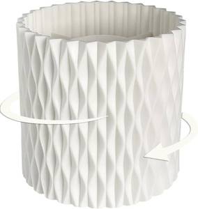 lot 3427 image: 360  Rotating Pen Holder with... Vanity, Desk Accessories (Black)