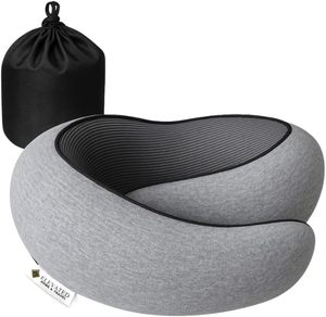 lot 3448 image: ELEVATED HOME & TRAVEL 2025 Travel Neck Pillow for Airplane Sleeping Premium Memory Foam Cushion  Compact 360  Head & Neck Support  Washable Cover  Must-Have Airplane Travel Essential