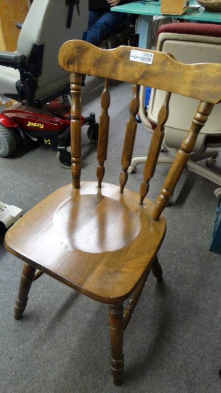 lot 10808 image: Wood dining chair