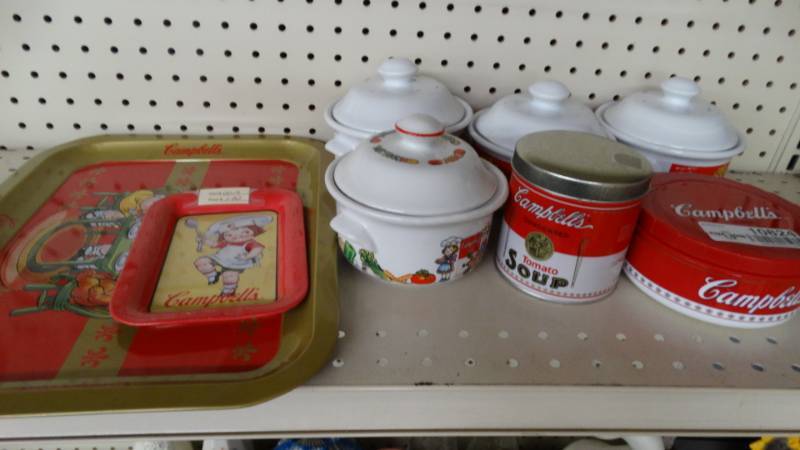 lot 10824 image: Campbells bowls and tins