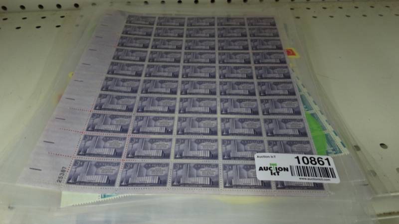 lot 10861 image: 20 sleeves w stamps