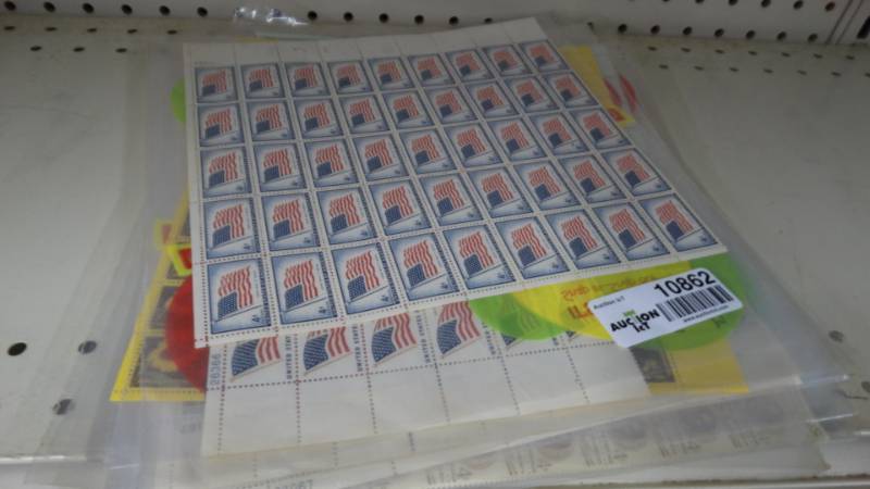 lot 10862 image: 20 sleeves w stamps