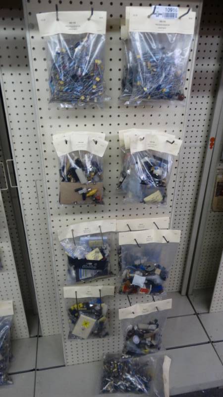 lot 10916 image: Big lot of precision resistors and misc assortments.