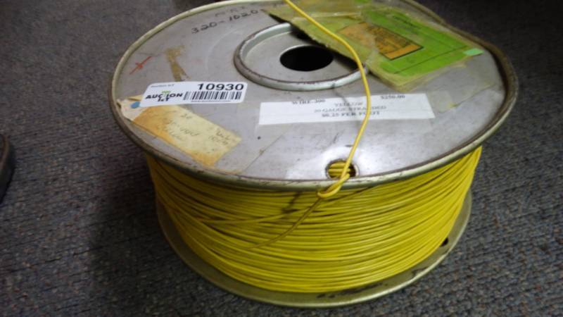 lot 10930 image: 20 gauge stranded wire on spool.