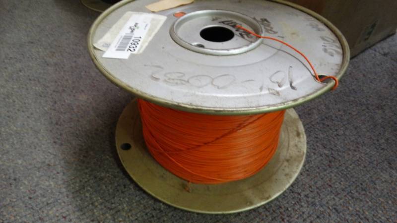 lot 10932 image: 24 gauge stranded wire on spool.