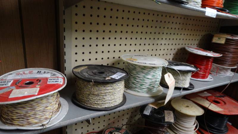 lot 10938 image: Lot of wire spools various gauge.