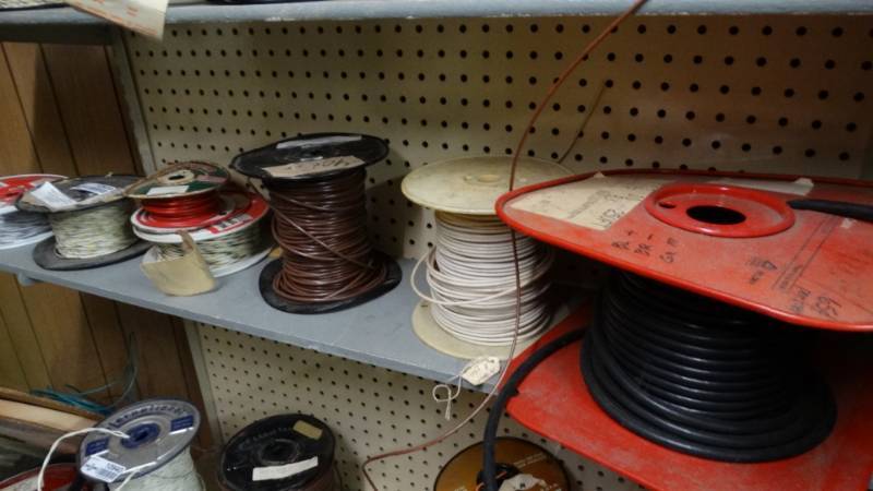 lot 10939 image: Lot of wire spools various gauge.