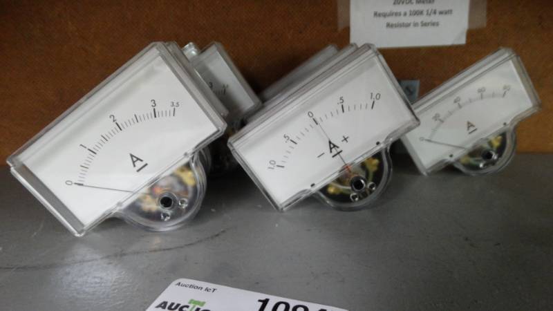 lot 10947 image: Lot of DC amp meters.
