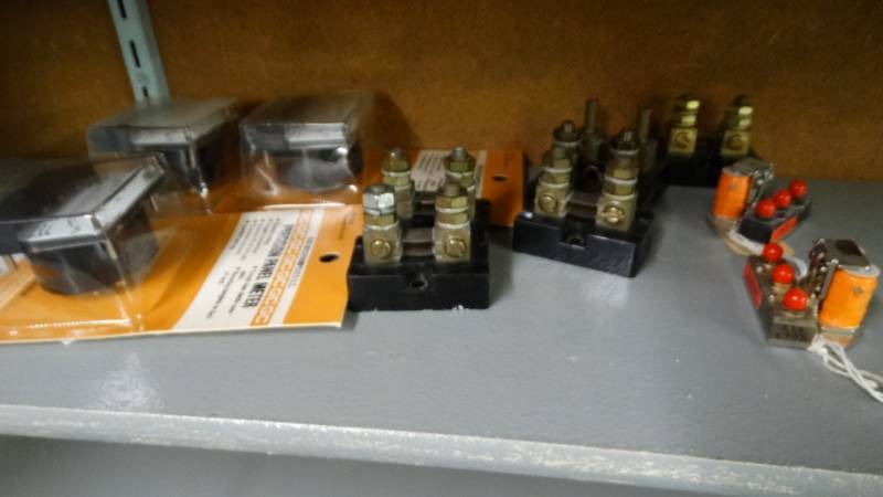 lot 10951 image: Panel meters and coaxial relays.