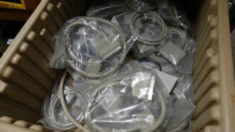 lot 10959 image: Lot of power cables and connectors. tote not included.