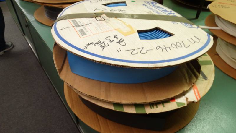 lot 10980 image: 2 spools of heat shrinkable tubing.