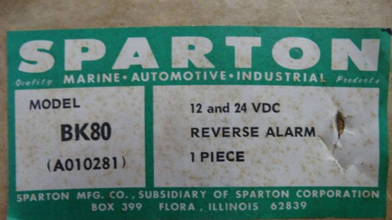 lot 17589 image: 12 & 24 BVC Reverse alarm.