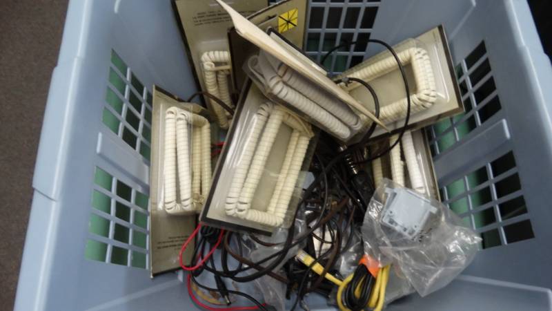 lot 17601 image: Telephone cords and misc.