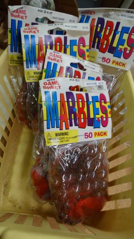 lot 17621 image: 5- Packages of marbles.