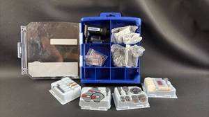 lot 18 image: Dremel All Purpose Accessory Storage Kit Stuffed with Goodies
