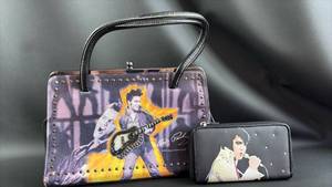 lot 30 image: Elvis Presley Handbag and Wallet