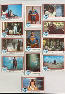 lot 51 image: (12) Hot Find 1978 Superman Movie Trading Cards