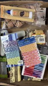 lot 312 image: Mixed Craft Supply Bundle with Glue Gun and Adhesives