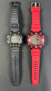 lot 322 image: Digital Sports Watches - Casio Step Tracker and Armitron Chronograph