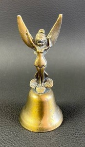 lot 323 image: Tiny Brass Fairy Figurine Bell
