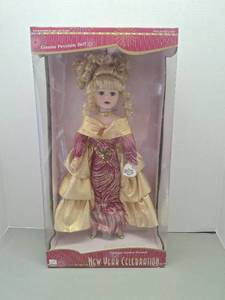 lot 109 image: Victorian Garden New Year Celebration Millennium Edition Porcelain Doll - Approx 18