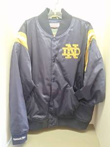 Insulated Mitchell & Ness Notre Dame Fighting Irish Varsity Jacket - Great Condition, 2XL