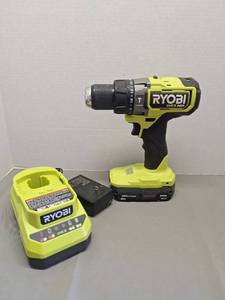 lot 127 image: Ryobi ONE HP 18V Lithium-Ion Cordless Drill Driver Kit with Battery and Charger